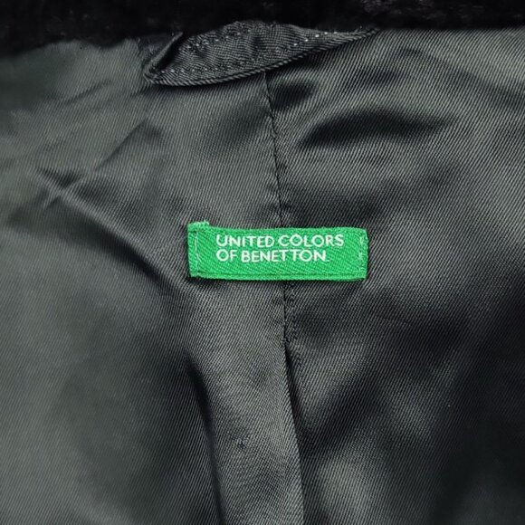 United Colors Of Benetton Wool Blend Long Coat Size XS - Picture 10 of 12